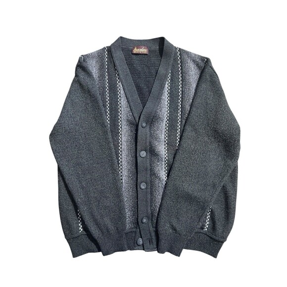 Barcelino Cardigan Sweater Wool Academia Grandpa Core Sz L - Picture 1 of 13